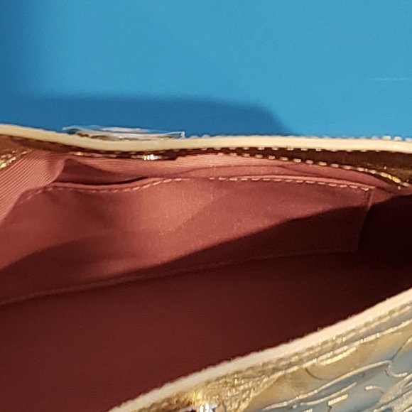 Coach Gold Metallic Pouch - Picture 5 of 5